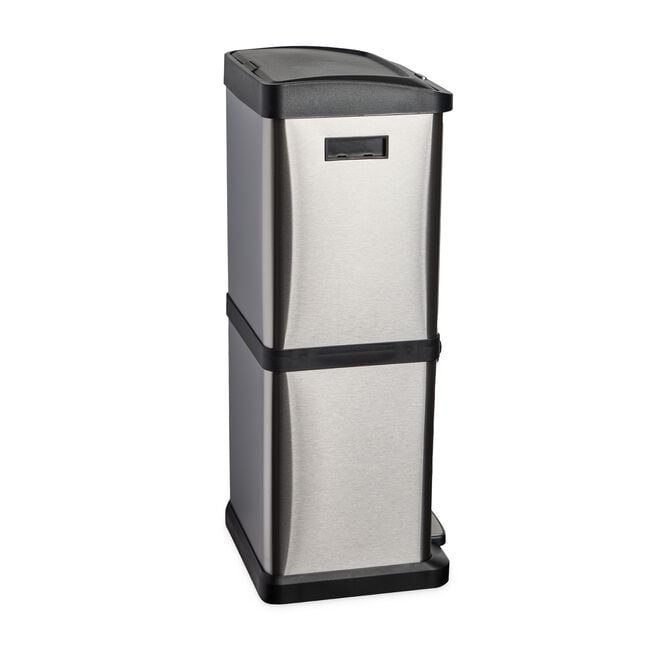 34L Stacked Double Recycling Kitchen Bin