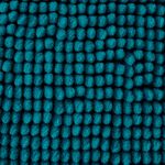 CATHERINE LANSFIELD TEAL BOBBLE 50x80cm Bath Mat