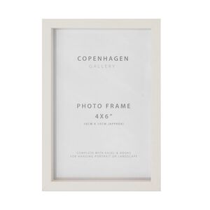 4x6''COPENHAGEN WHITE Photo Frame