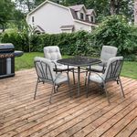 Caserta 5 Piece Dining Set With Cushions