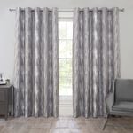 ABSTRACT ZIGGY DUCK EGG 66x54 Curtain