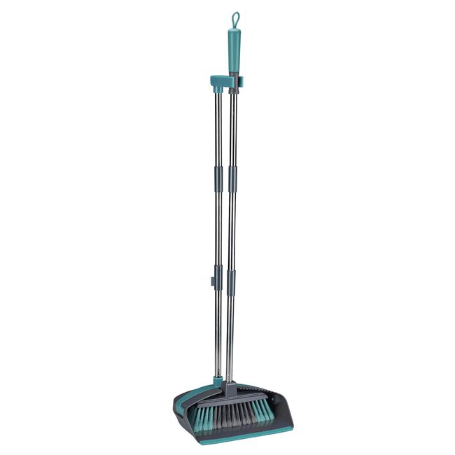 Gleam Clean Long Handle Dustpan and Broom Set