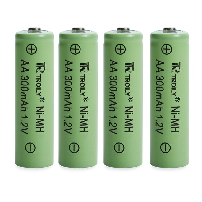 Pack Of 4 Rechargeable Batteries For Solar Lights