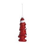 Stacked Santas Tree Decoration