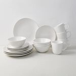Abney & Croft Embossed Ribbed 16 Piece Dinner Set