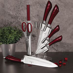 Berlinger Haus Burgundy 8 Piece Block Knife Set