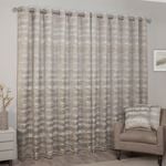 SUNSET STRIPES GREY/OCHRE 66x54 Curtain