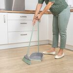 JVL Long Handle Dust Pan & Brush