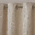 FLORAL JACQUARD SAND 66x 54 Curtain