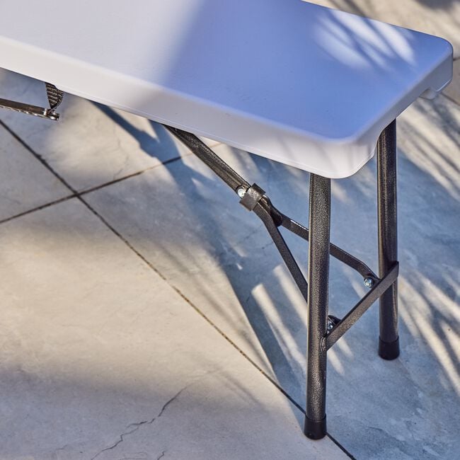 White Folding Bench 1.8M
