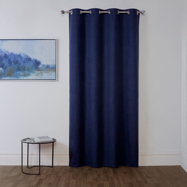 HACKNEY BLACKOUT NAVY 135x240cm Curtain Panel 
