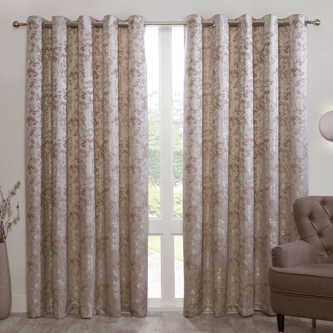 BLOSSOM NATURAL 90x90 Curtain