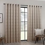 BLACKOUT & THERMAL GRAPHIC GEO IVORY  66x54 Curtain