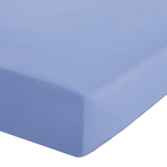 SINGLE FITTED SHEET Luxury Percale Cornflower 