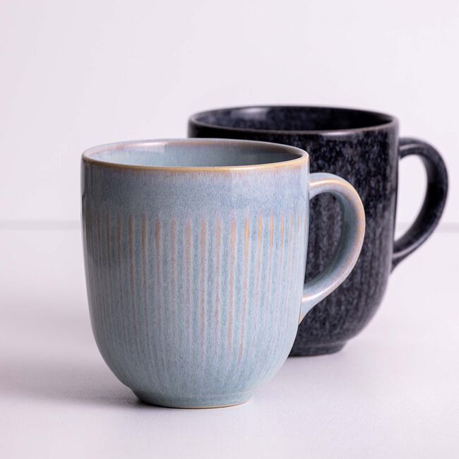 Mason Cash Reactive Linear Grey Mug