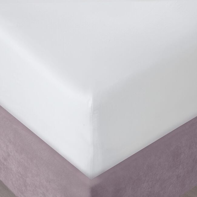 SINGLE FITTED SHEET 200 Threadcount Cotton White 2E