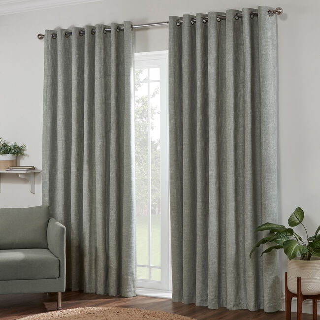 Blackout & Thermal Basketweave Curtains 132 x 90