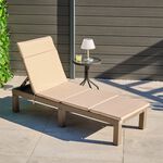 Foldable Sun Lounger With Cushion