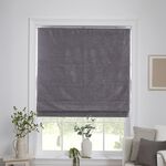 BLACKOUT & THERMAL TEXTURED SLATE 90X140cm Roman Blind