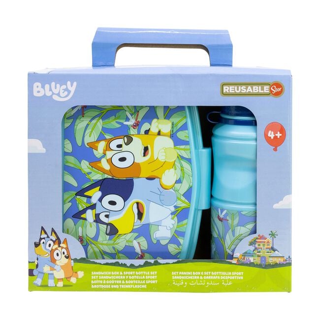 Bluey Kids Lunch Box & Water Bottle Set