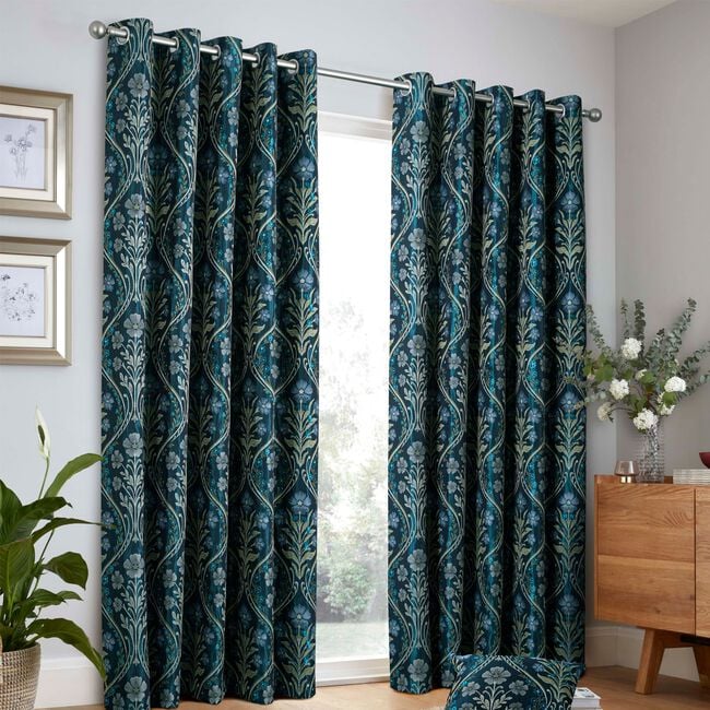 ESTELLE NAVY 66x54 curtain 