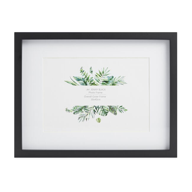 4x4 JENNY BLACK Photo Frame
