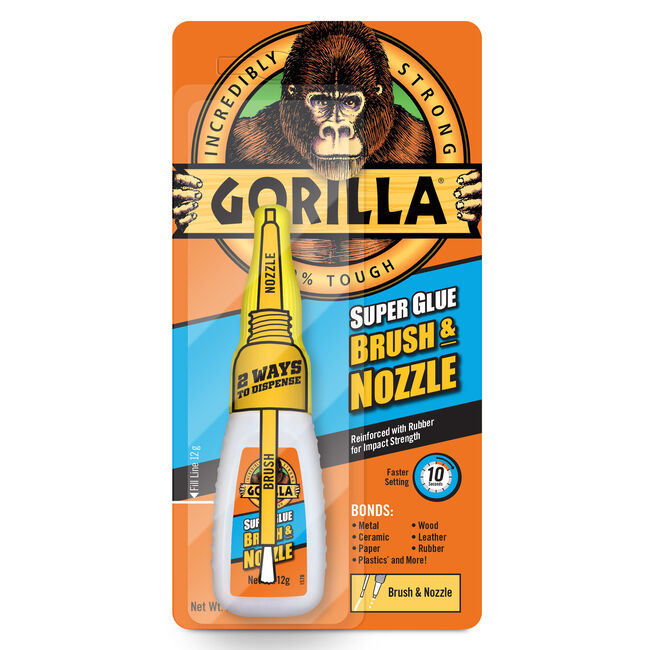 Gorilla Brush & Nozzle Superglue 12g