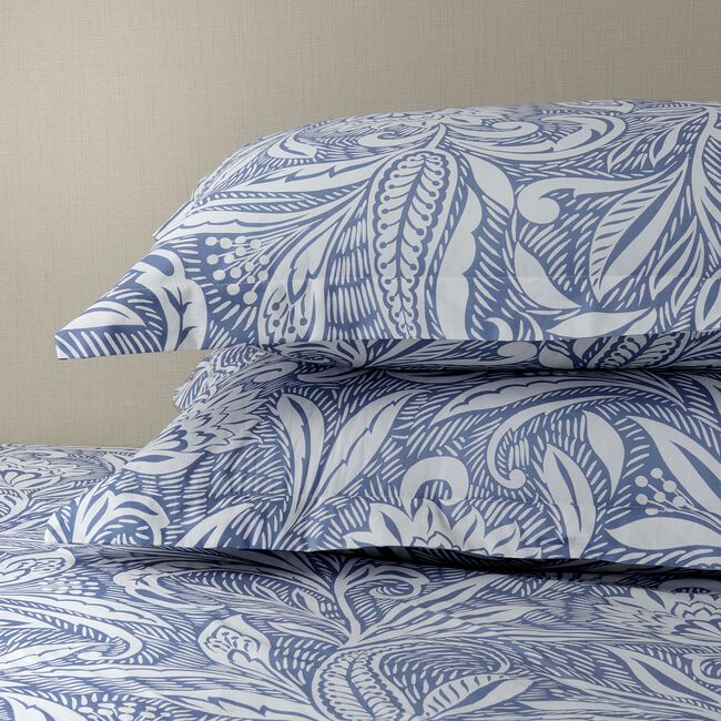 Ambrose Oxford Pillowcase Pair - Blue