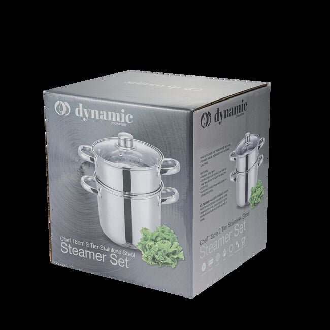 Dynamic Chef 18cm 2 Tier Steamer