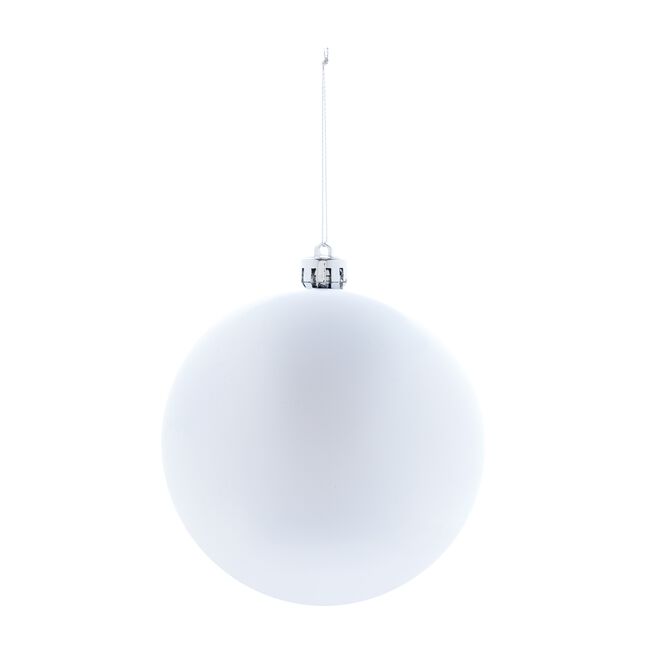 3 PACK 12Cm SILVER Baubles