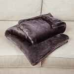 Ruane Plush Velvet Throw Charcoal 150 x 200cm