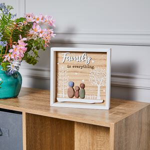 Family Is Everything Wooden Square Framed Plaque