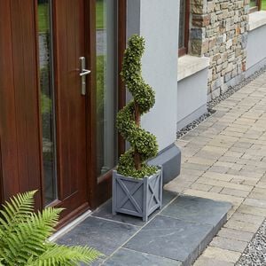 Artificial Spiral Boxwood Topiary Tree 93cm