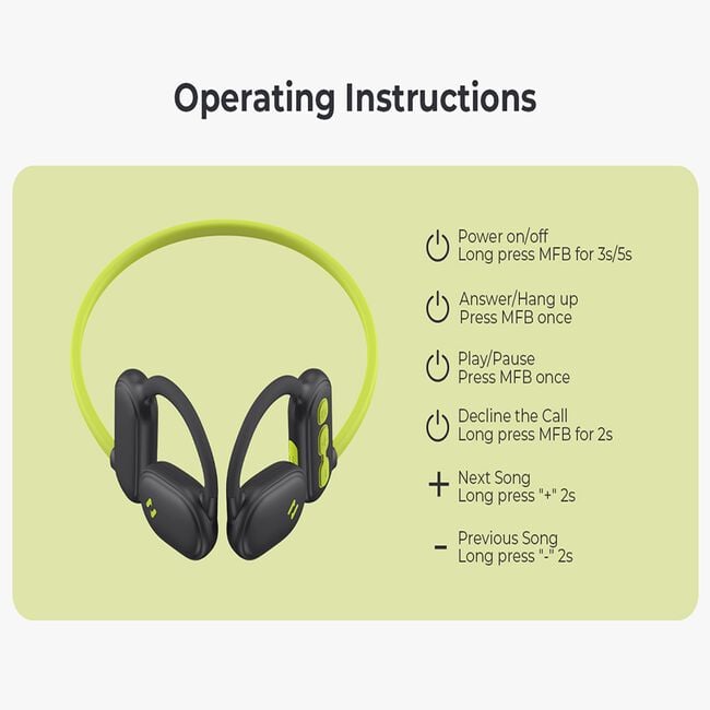 HAVIT Neckband Earphone Green