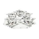 Cashel Living Crystal Waterfall 5 Tealight Holder