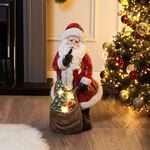 Santa with Presents Light Up Porch Decoration