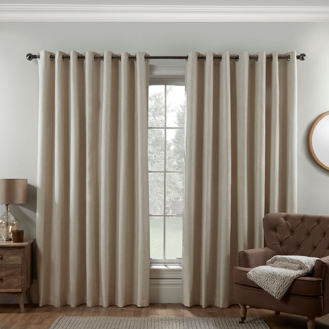 Blackout & Thermal Basketweave Curtains 90 x 72
