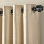 ELEGANZA FAUX SILK IVORY 66x54 Curtain