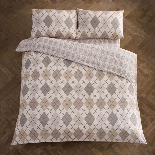 SINGLE DUVET COVER Argyle