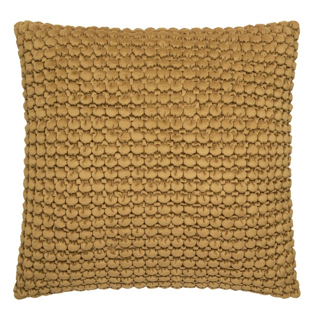 BOBBLE TEXTURED OCHRE 55x55cm Cushion