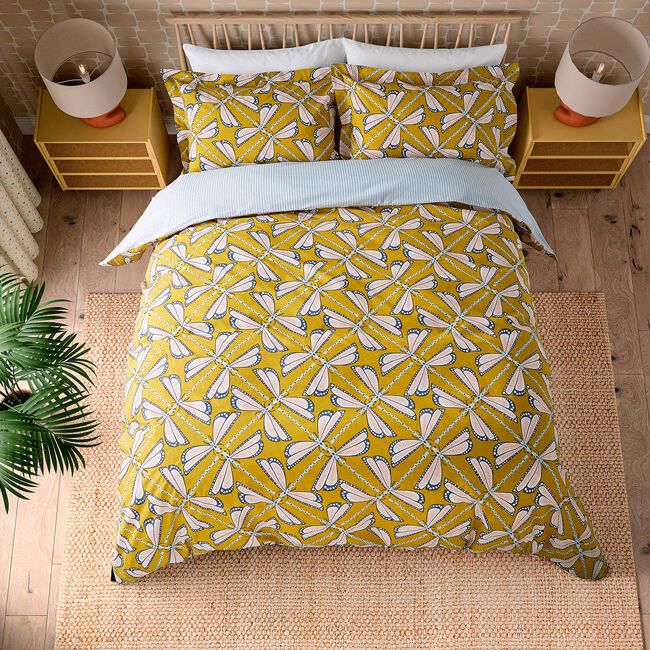 SINGLE DUVET COVER Moon Flights Chai