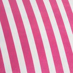 Indoor Outdoor Floral Stripe White Cushion 