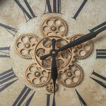 Antique Brass Cogs Roman Clock 58.5cm 