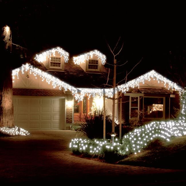 960 BRIGHT WHITE Icicle Led Snowing Light