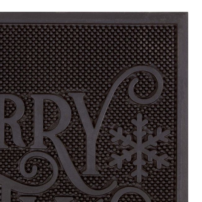 Reindeer Rubber Pin Christmas Doormat 40cm x 70cm