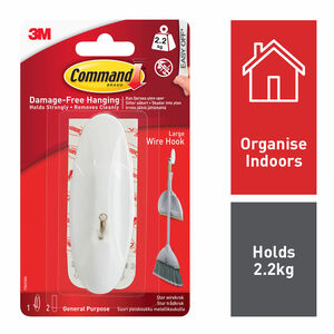 Command Wire 1 Pack Hooks Large