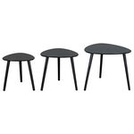 Newport Set of 3 Tables - Black