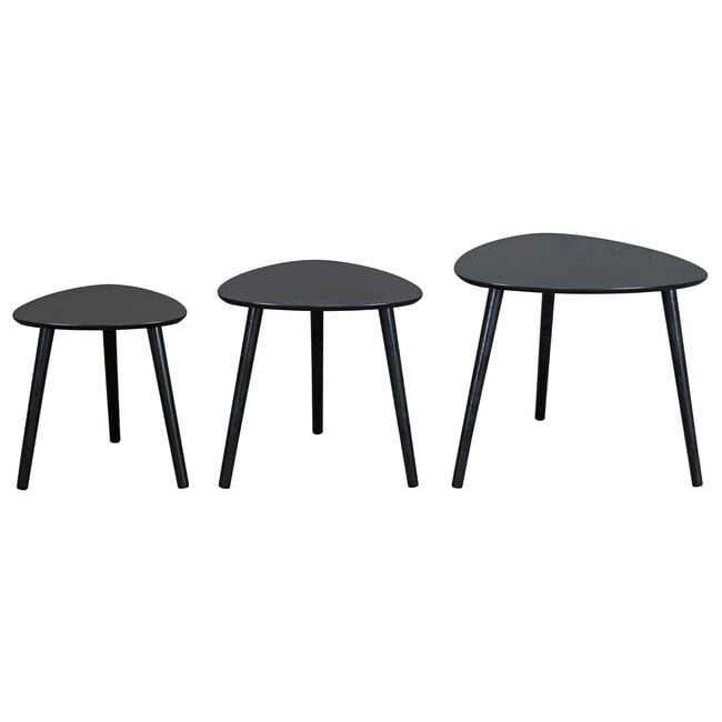 Newport Set of 3 Tables - Black
