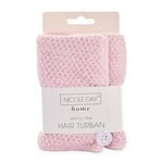 NICOLE DAY WAFFLE PINK Hair Turban
