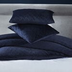Quilted Velvet Cushion 45cm x 45cm - Navy